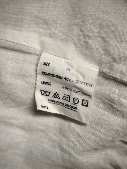 DEEPTI Graduate Collection 2005 Light Grey Cotton Cocoon Bomber Jacket