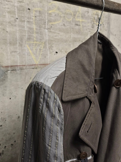 Carol Christian Poell SS03 'OM/1786T WEAVE/14' Dark Khaki Caban Coat