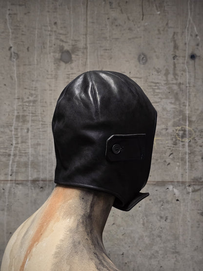 DEEPTI Collection °025-026 'LA–175R RAF-98' Padded One-piece Horse Leather Aviator Hat