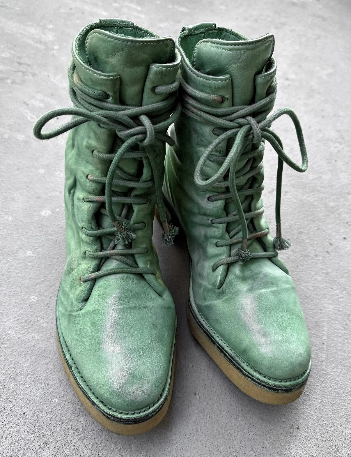 Carol Christian Poell 'AM/2609 CORS-PTC/06' Portable Paper Dart Combat Boots