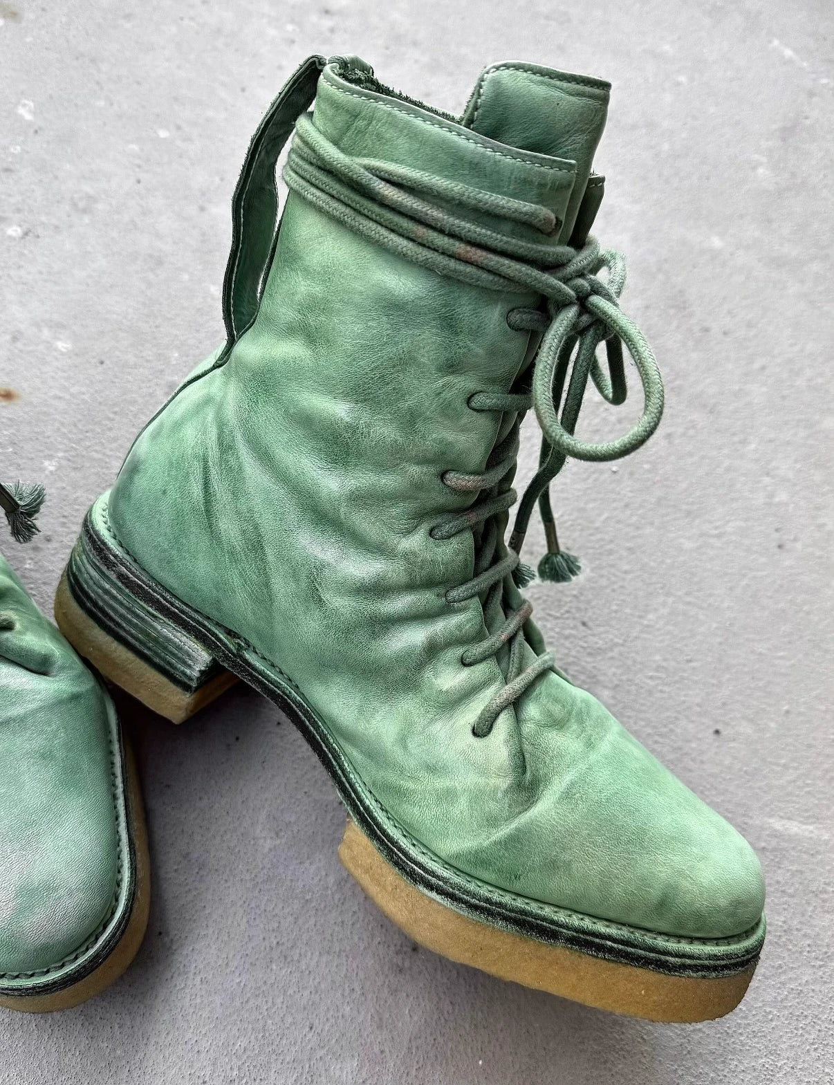 Carol Christian Poell 'AM/2609 CORS-PTC/06' Portable Paper Dart Combat Boots