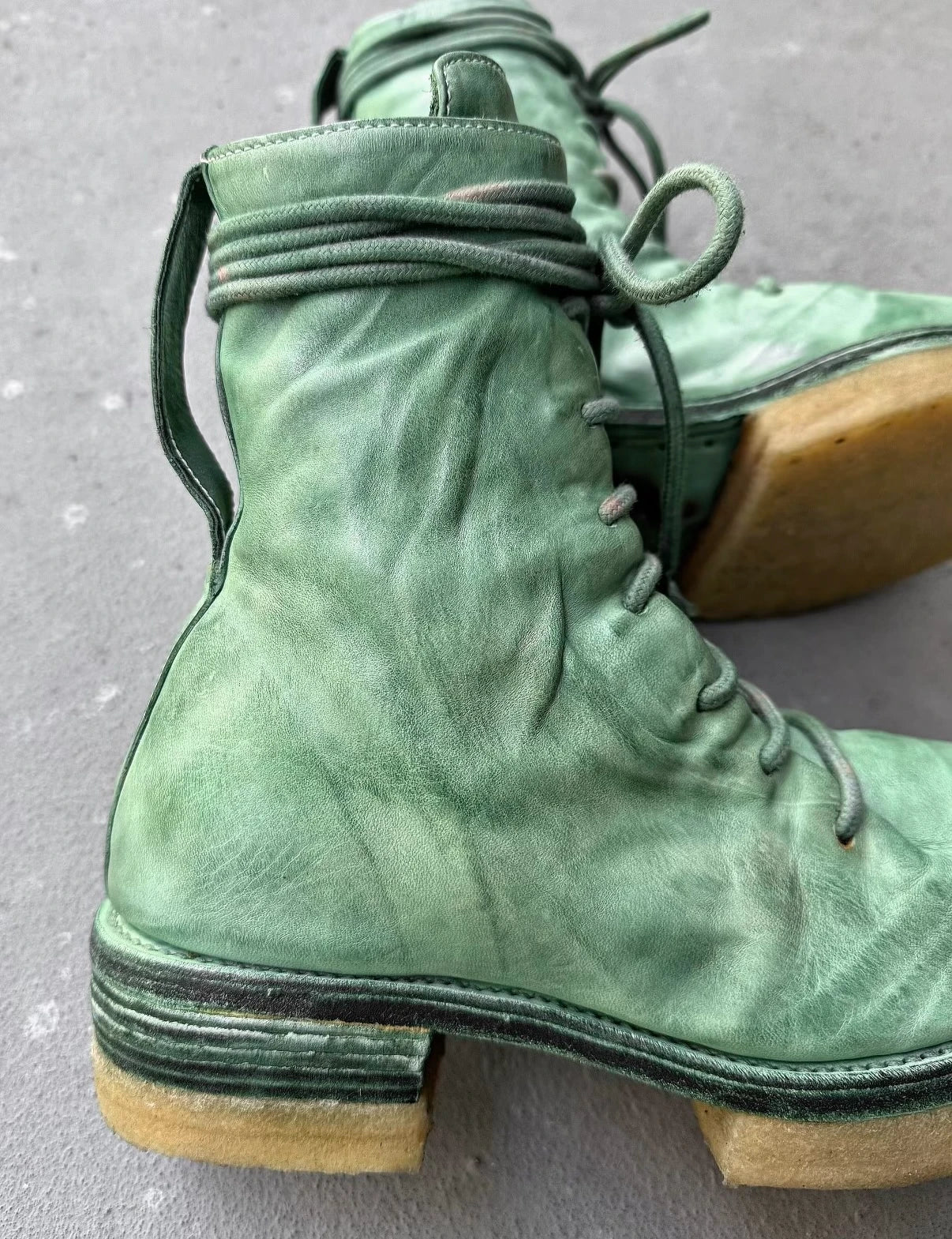 Carol Christian Poell 'AM/2609 CORS-PTC/06' Portable Paper Dart Combat Boots