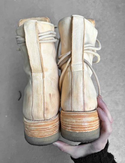 Carol Christian Poell 'AM/2609-IN CORS-PTC/03' Portable Paper Dart Officer Combat Boots