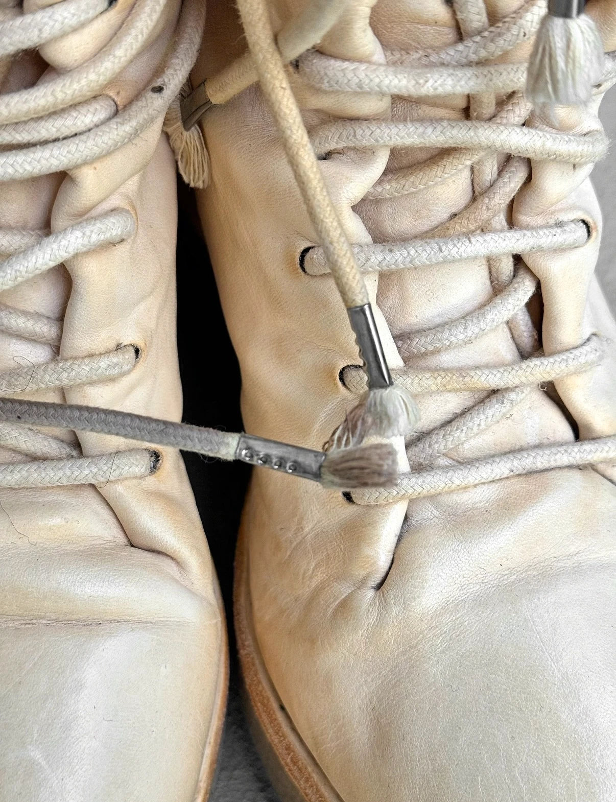 Carol Christian Poell 'AM/2609-IN CORS-PTC/03' Portable Paper Dart Officer Combat Boots