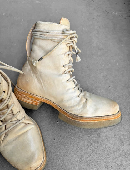 Carol Christian Poell 'AM/2609-IN CORS-PTC/03' Portable Paper Dart Officer Combat Boots