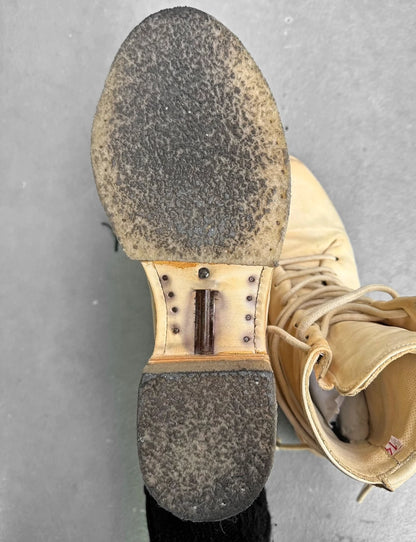 Carol Christian Poell 'AM/2609-IN CORS-PTC/03' Portable Paper Dart Officer Combat Boots