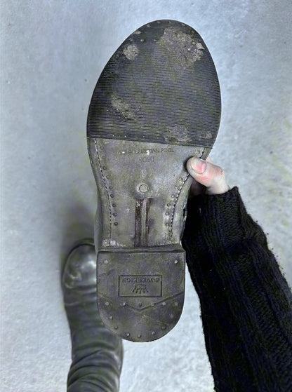 Carol Christian Poell ‘AM/2687P ROOMS-PTC/08’ Titanium Prosthetic Tornado Zip Boots