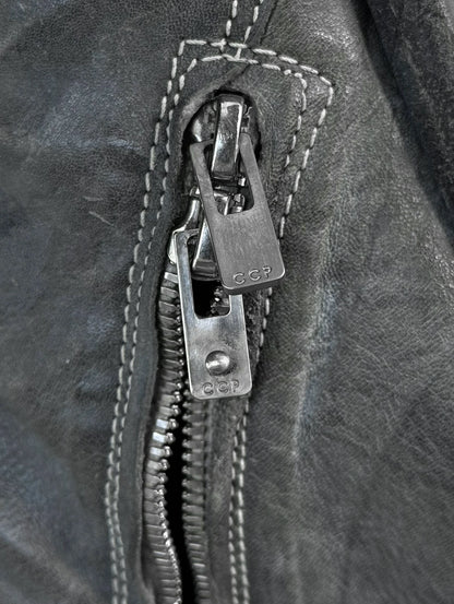 Carol Christian Poell ‘AM/2687P ROOMS-PTC/08’ Titanium Prosthetic Tornado Zip Boots