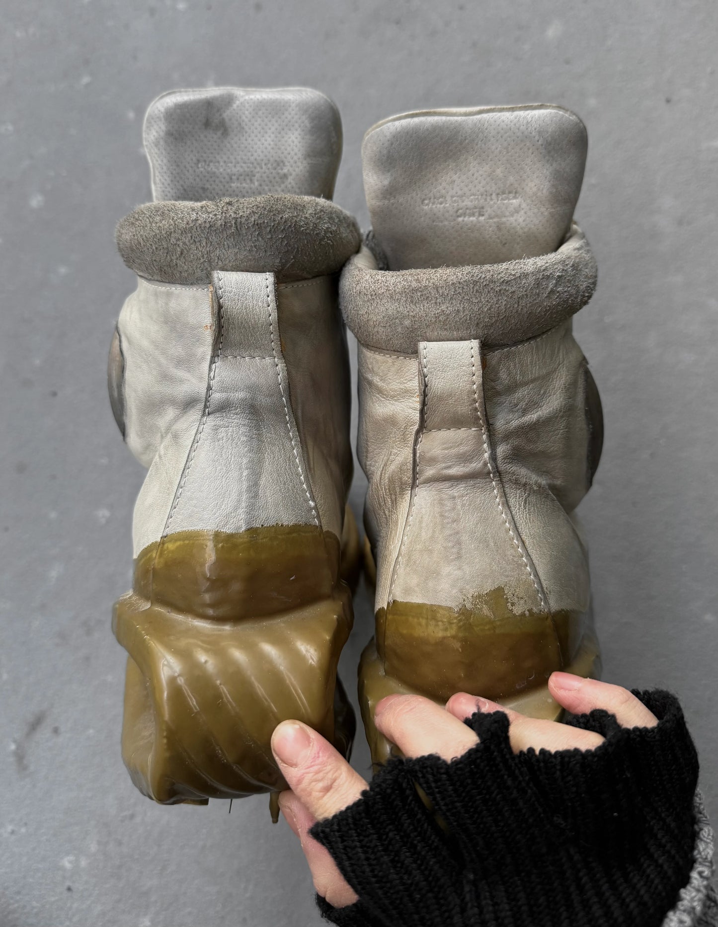 Carol Christian Poell 'AM/2694P ROOMS-PTC/33' U-Jack Prosthetic Kangaroo Leather Drip Sneakers