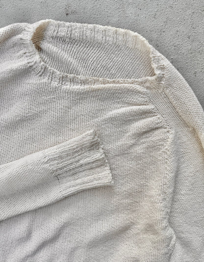 Carol Christian Poell ‘KM/2629-IN PENTASIR/1’ Seamless Round Neck Wool Knitted Sweater