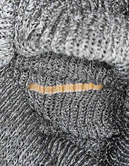 Carol Christian Poell 2010 ‘KM/2718-IN XΞNIT/3' XPOSED Reflective Knit Turtleneck Knit Sweater