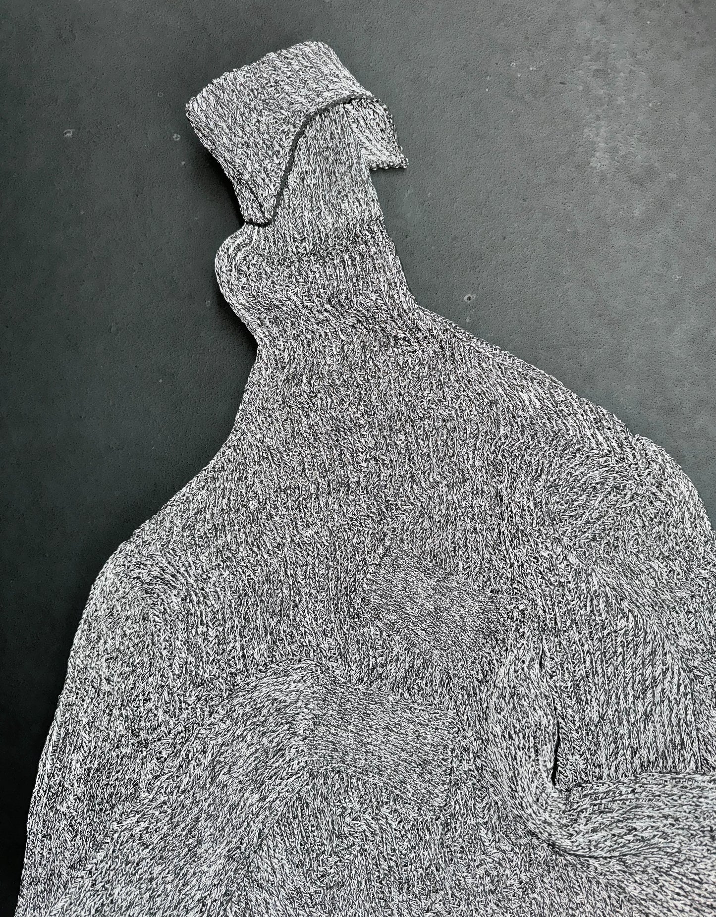 Carol Christian Poell 2010 ‘KM/2718-IN XΞNIT/3' XPOSED Reflective Knit Turtleneck Knit Sweater