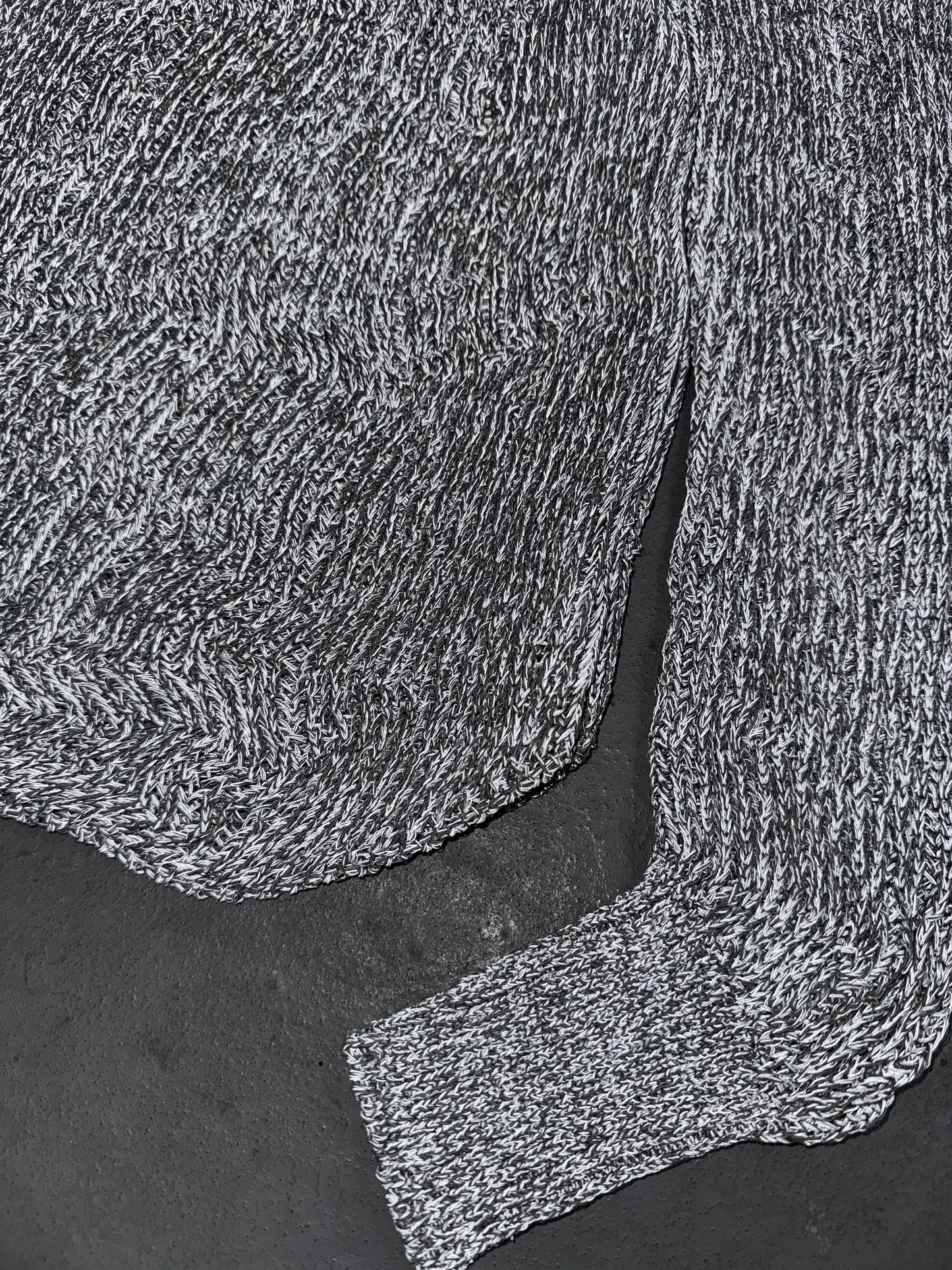 Carol Christian Poell 2010 ‘KM/2718-IN XΞNIT/3' XPOSED Reflective Knit Turtleneck Knit Sweater