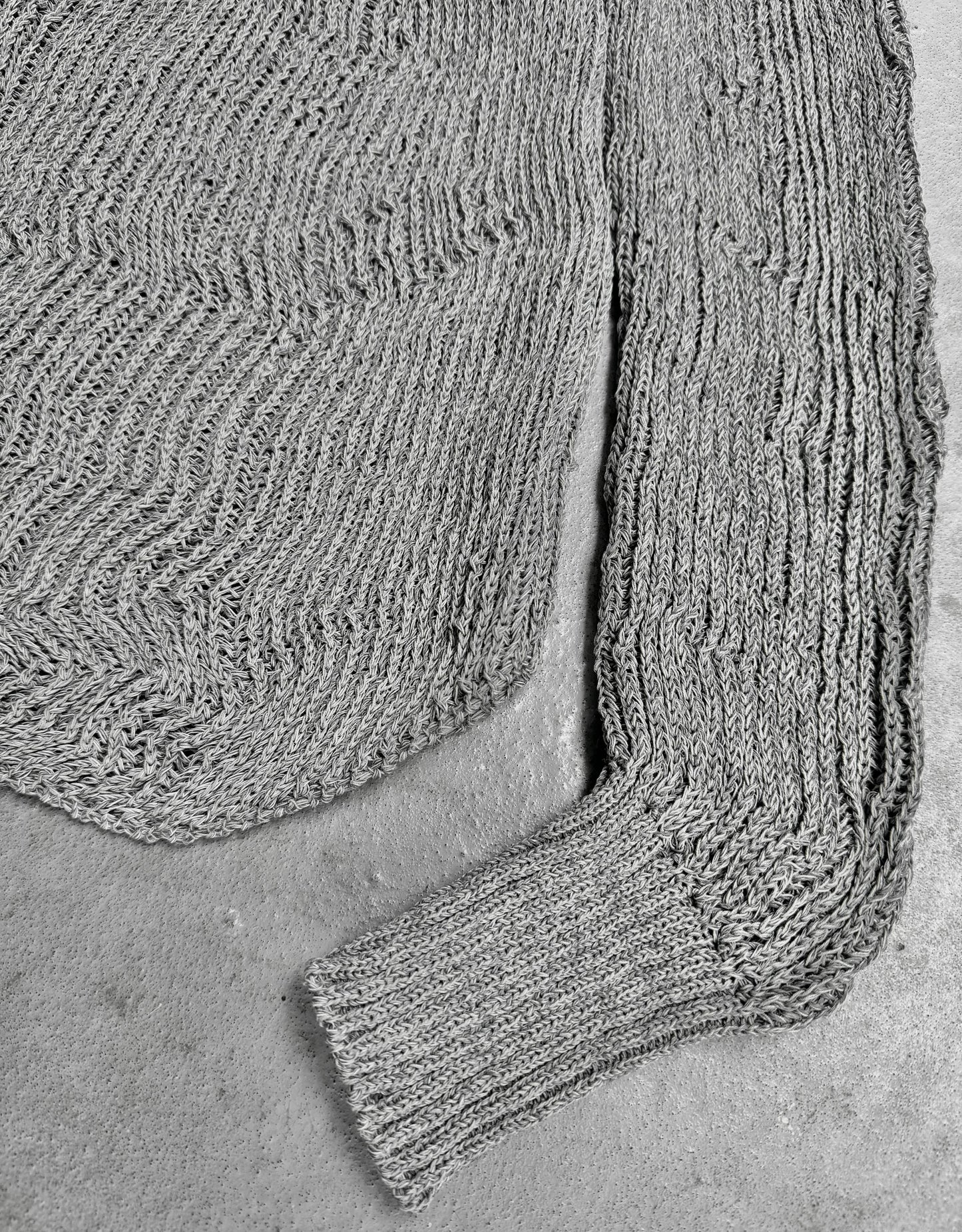 Carol Christian Poell 2010 ‘KM/2718-IN XΞNIT/3' XPOSED Reflective Knit Turtleneck Knit Sweater