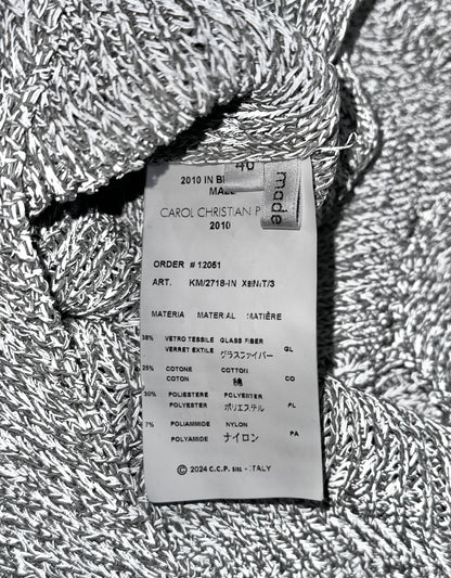 Carol Christian Poell 2010 ‘KM/2718-IN XΞNIT/3' XPOSED Reflective Knit Turtleneck Knit Sweater