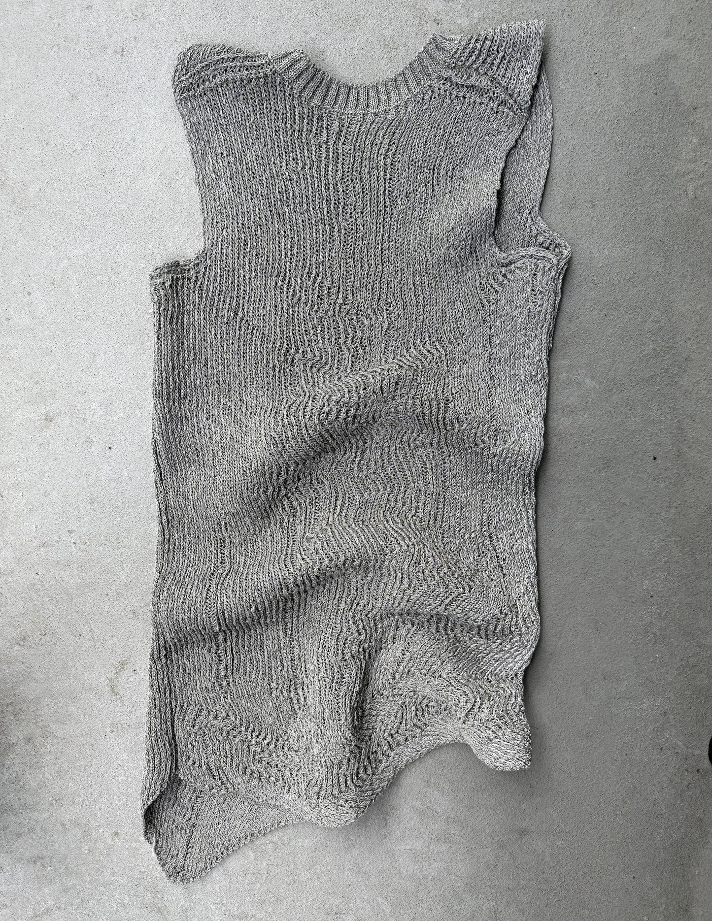 Carol Christian Poell 2010 ‘KM/2721-IN XΞNIT/3' XPOSED Reflective Sleeveless Knit Sweater