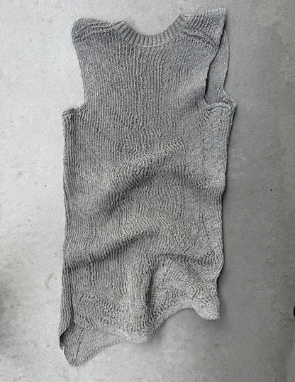 Carol Christian Poell 2010 ‘KM/2721-IN XΞNIT/3' XPOSED Reflective Sleeveless Knit Sweater