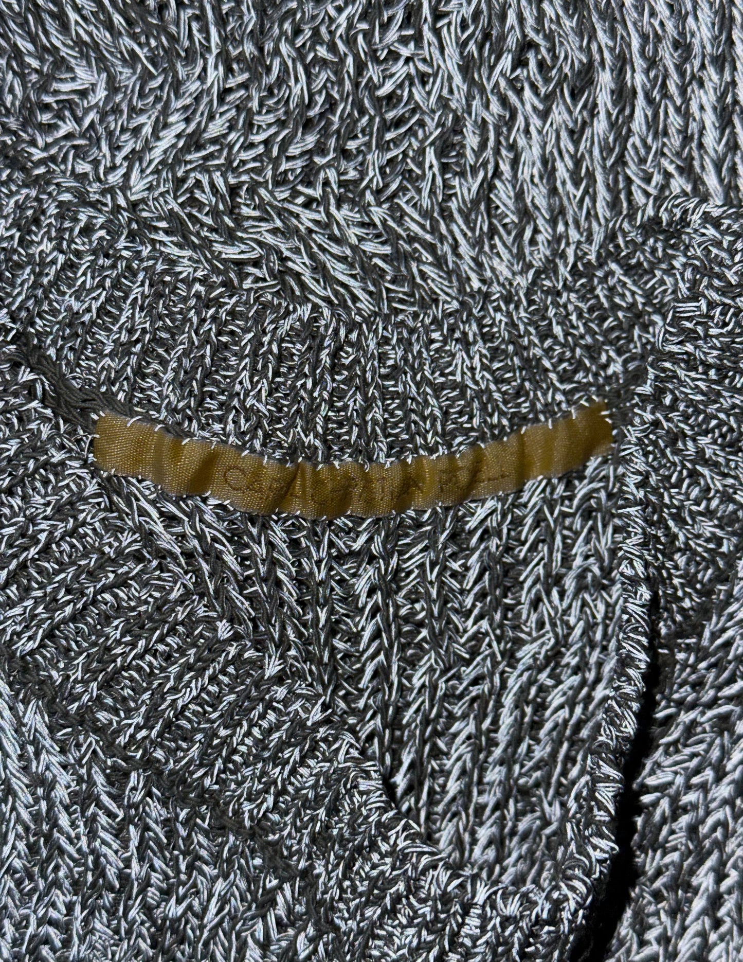 Carol Christian Poell 2010 ‘KM/2721-IN XΞNIT/3' XPOSED Reflective Sleeveless Knit Sweater