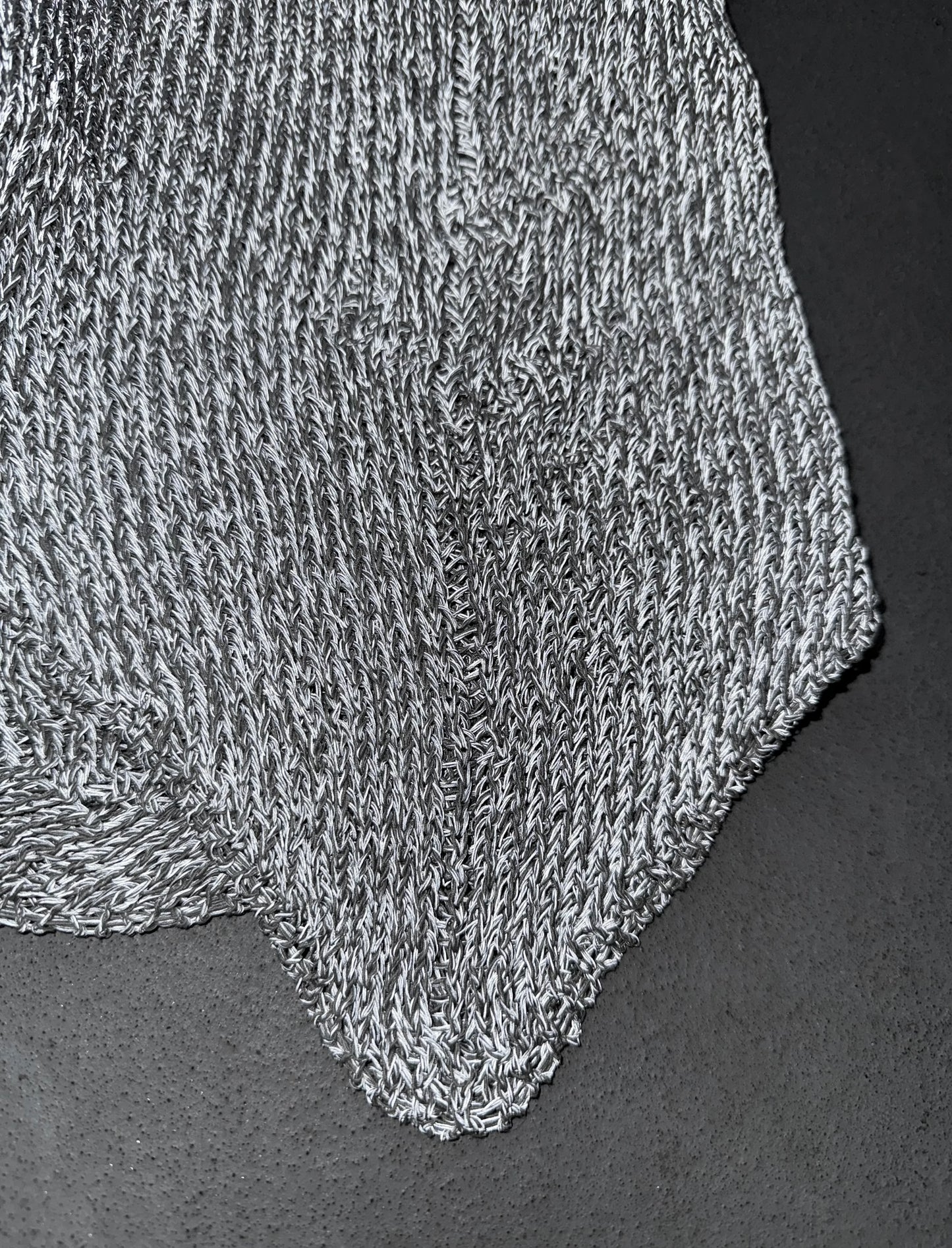 Carol Christian Poell 2010 ‘KM/2721-IN XΞNIT/3' XPOSED Reflective Sleeveless Knit Sweater