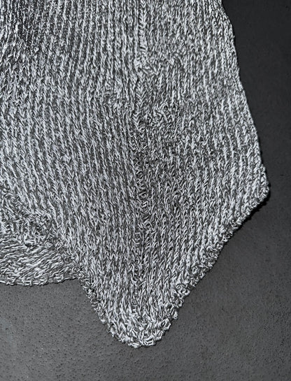 Carol Christian Poell 2010 ‘KM/2721-IN XΞNIT/3' XPOSED Reflective Sleeveless Knit Sweater