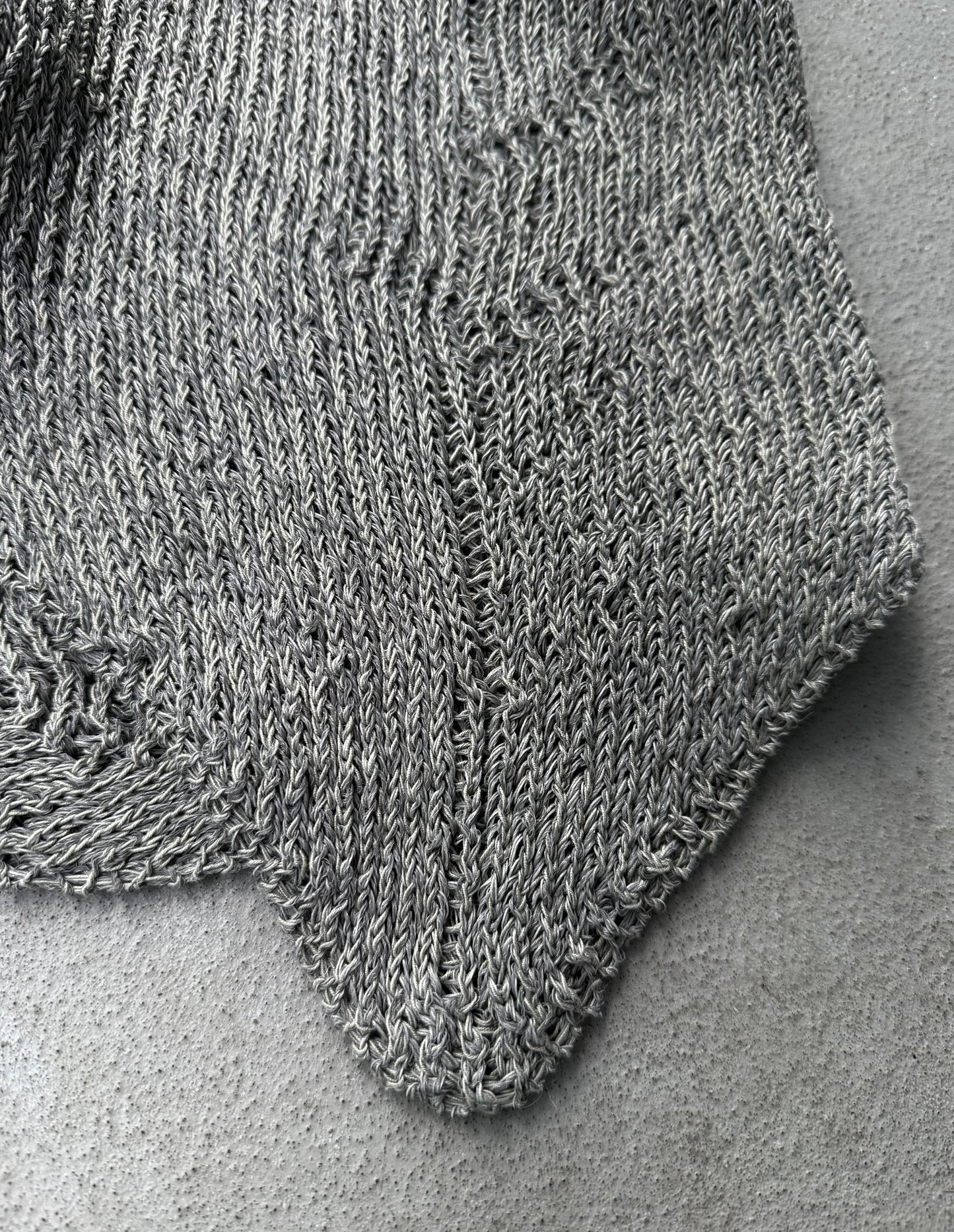 Carol Christian Poell 2010 ‘KM/2721-IN XΞNIT/3' XPOSED Reflective Sleeveless Knit Sweater