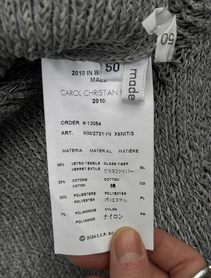 Carol Christian Poell 2010 ‘KM/2721-IN XΞNIT/3' XPOSED Reflective Sleeveless Knit Sweater