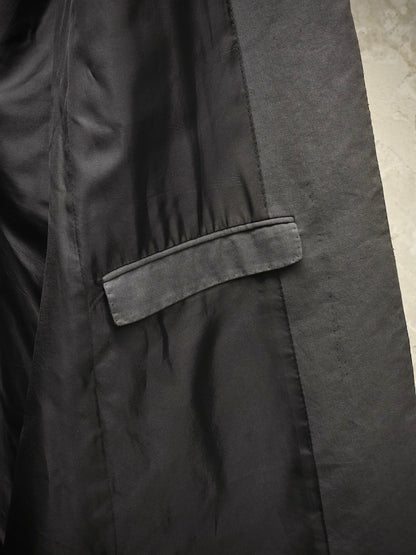 Carol Christian Poell SS00 Charcoal Grey Open-front Long Blazer