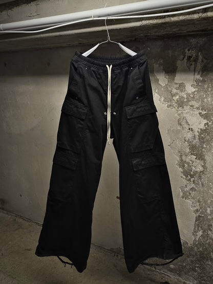 Rick Owens DRKSHDW AW24 "PORTERVILLE" Double Cargo Jumbo Belas Flared Pants | Archive Fashion Toronto
