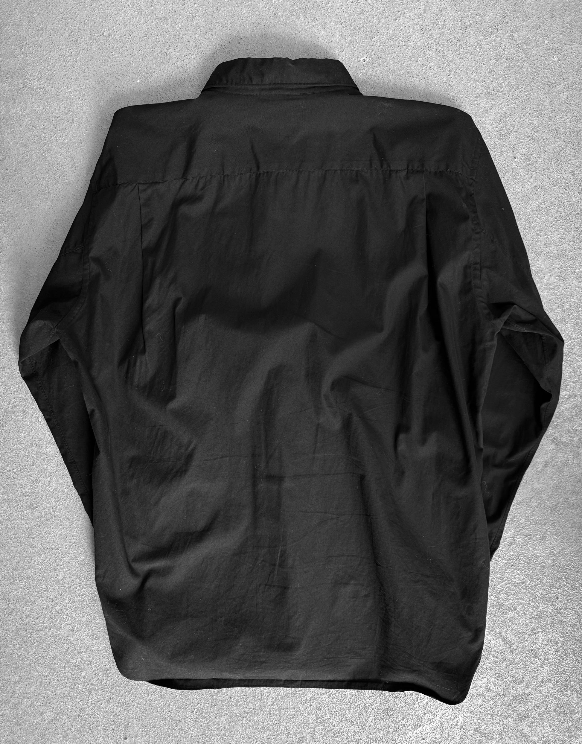 Black jacket on a gray background