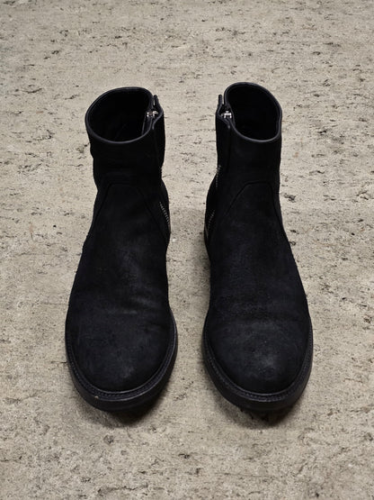 Rick Owens SS17 "WALRUS" Goodyear Flex Reverse Cow Leather Creeper Boots