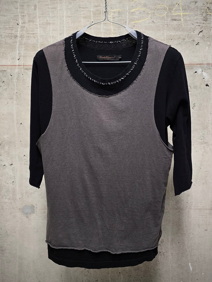 Undercover SS03 "SCAB" Double Layered 3/4 Sleeve T-Shirt