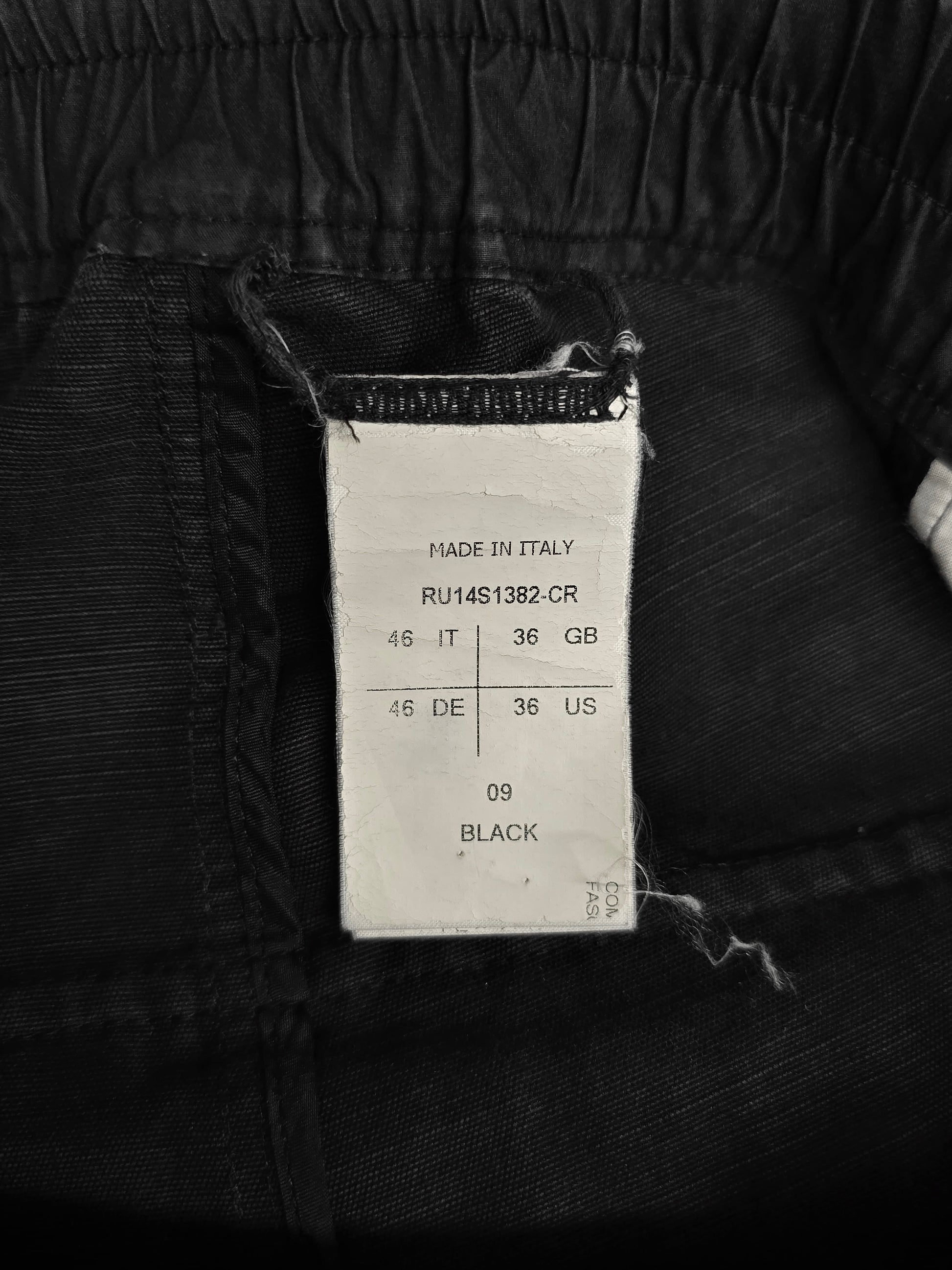 Rick Owens SS14 "VICIOUS" Cotton Ramie Drop-crotch Pants detail | DRIEW GARMENTS