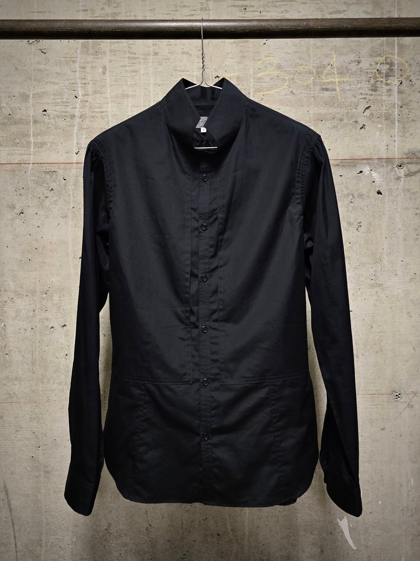 Yohji Yamamoto POUR HOMME AW12 Vertical Chest Pocket Button-Up Shirt