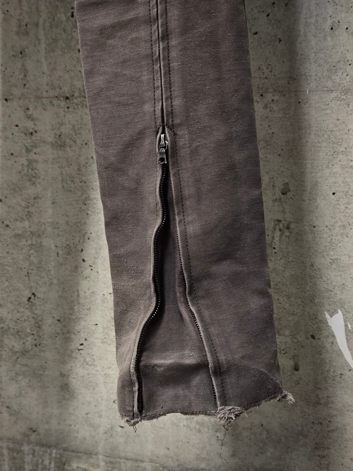 The Viridi-Anne Early 00s Khaki Bio Washed Cotton Canvas Pants
