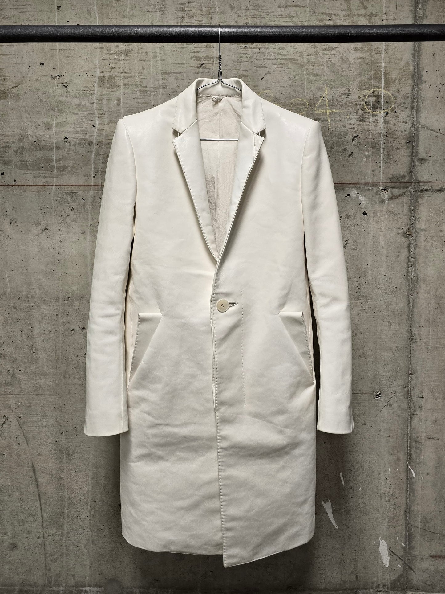 DEEPTI Collection °024-025 Special Order 'LJ-160 RAF-15 Long Leather 2-Button Jacket With Cutaway Detail