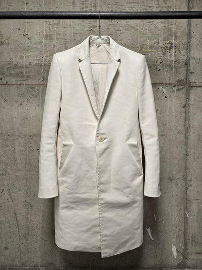 DEEPTI Collection °024-025 Special Order 'LJ-160 RAF-15 Long Leather 2-Button Jacket With Cutaway Detail