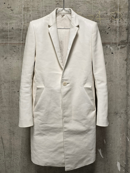 DEEPTI Collection °024-025 Special Order 'LJ-160 RAF-15 Long Leather 2-Button Jacket With Cutaway Detail