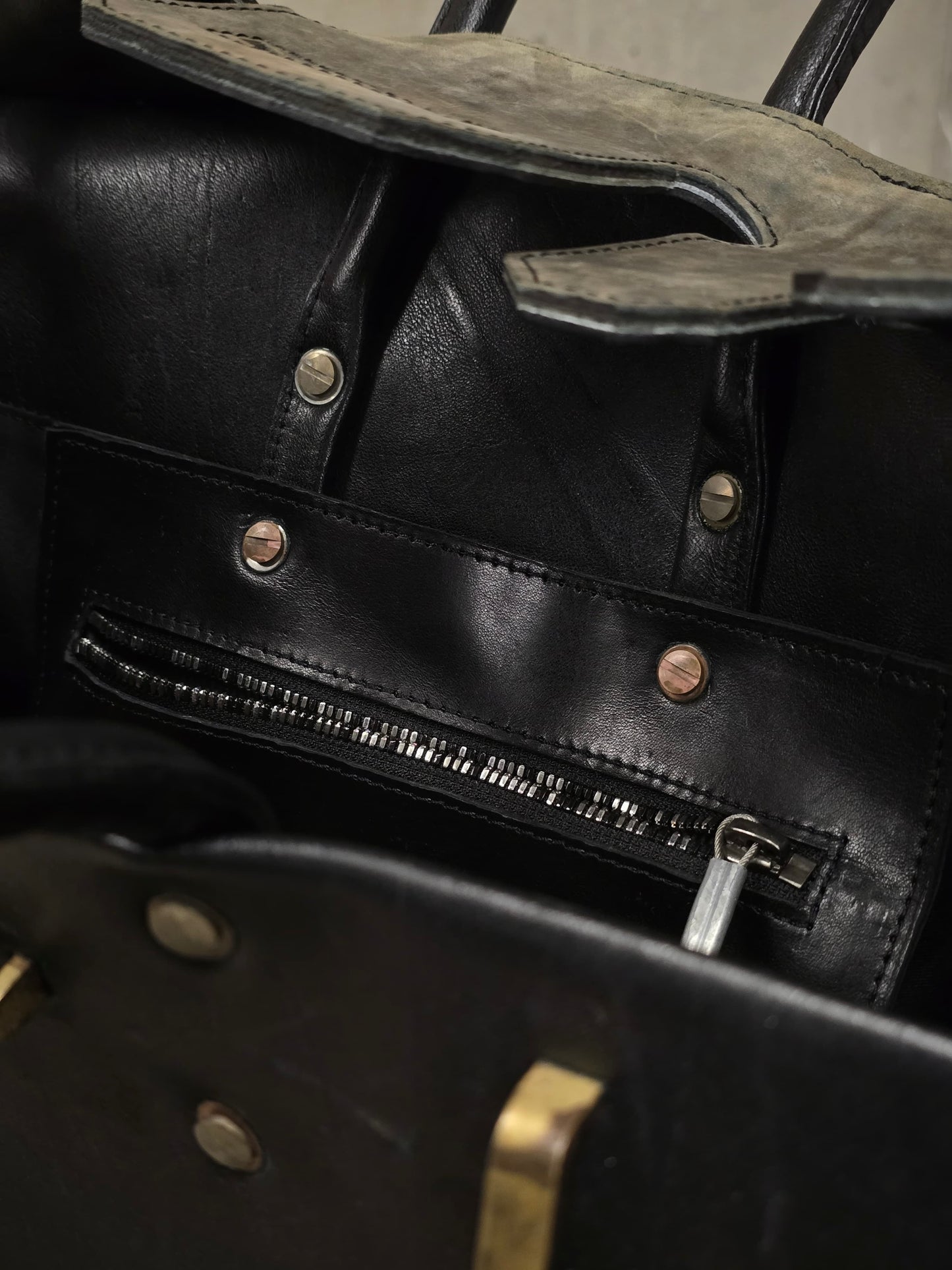 ierib SS22 Exclusive Smooth Horse + Marble Cordovan Leather 'Bark Bag #35'