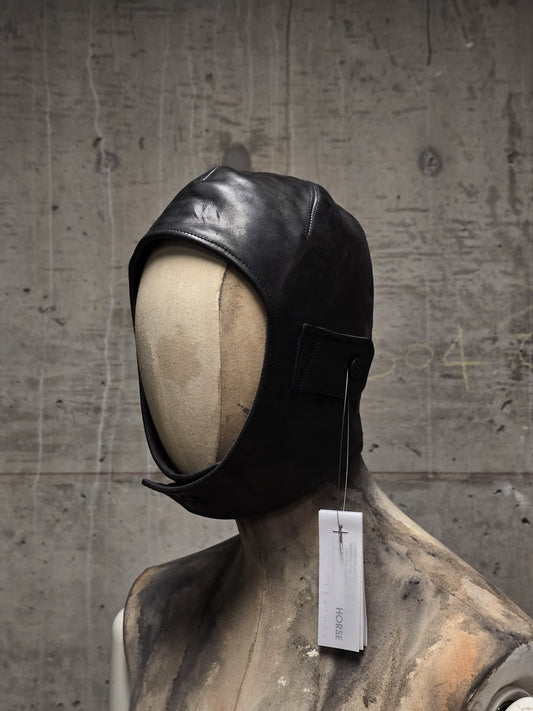 DEEPTI Collection °025-026 'LA–175R RAF-98' Padded One-piece Horse Leather Aviator Hat
