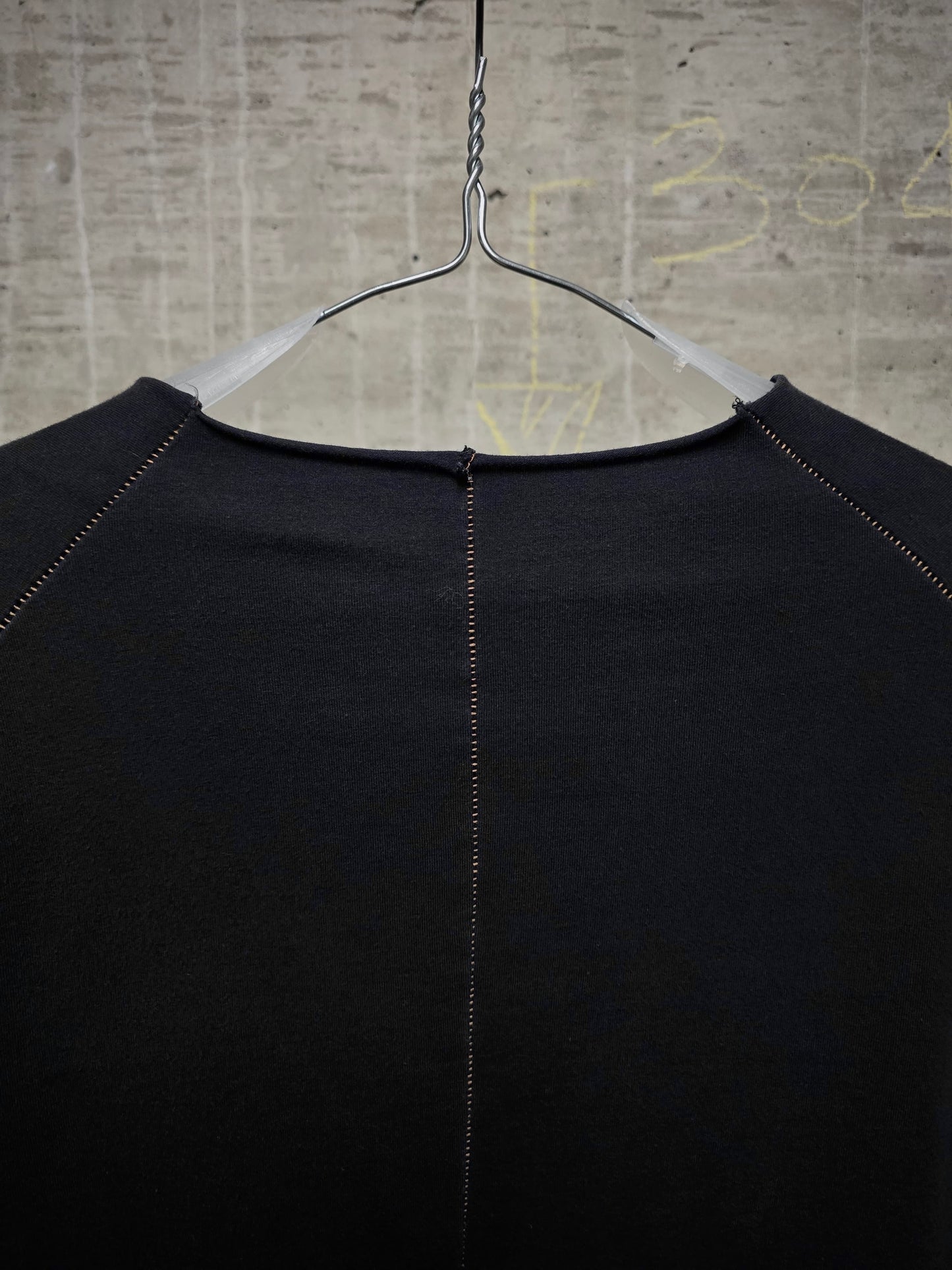 incarnation Anatomical Overlock Black Cotton Jersey T-shirt