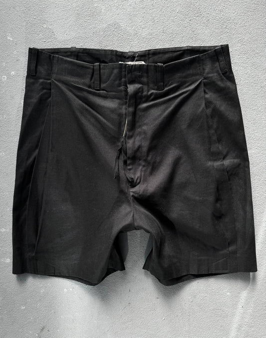 Black shorts on a gray background