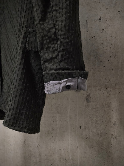 Carol Christian Poell SS02 "Traditional Escape" 'GM1590CUT' Dark Green Cut Out Blazer