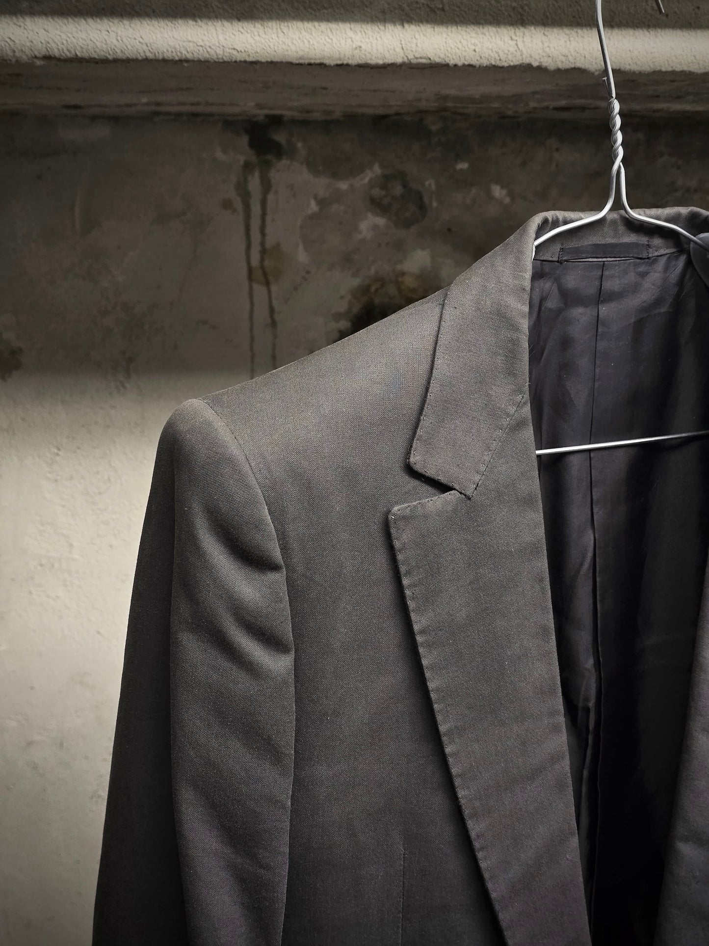 Carol Christian Poell SS00 Charcoal Grey Open-front Long Blazer