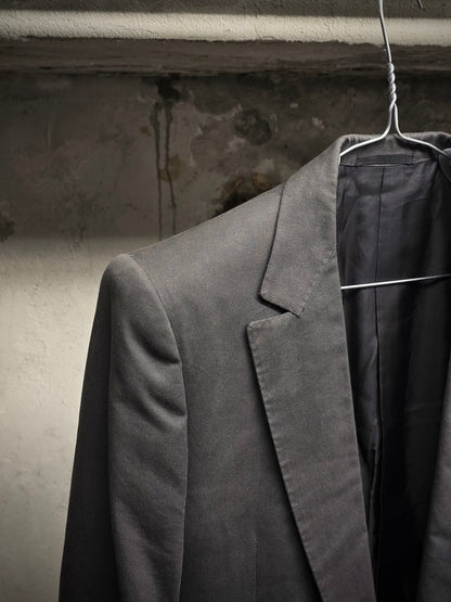 Carol Christian Poell SS00 Charcoal Grey Open-front Long Blazer