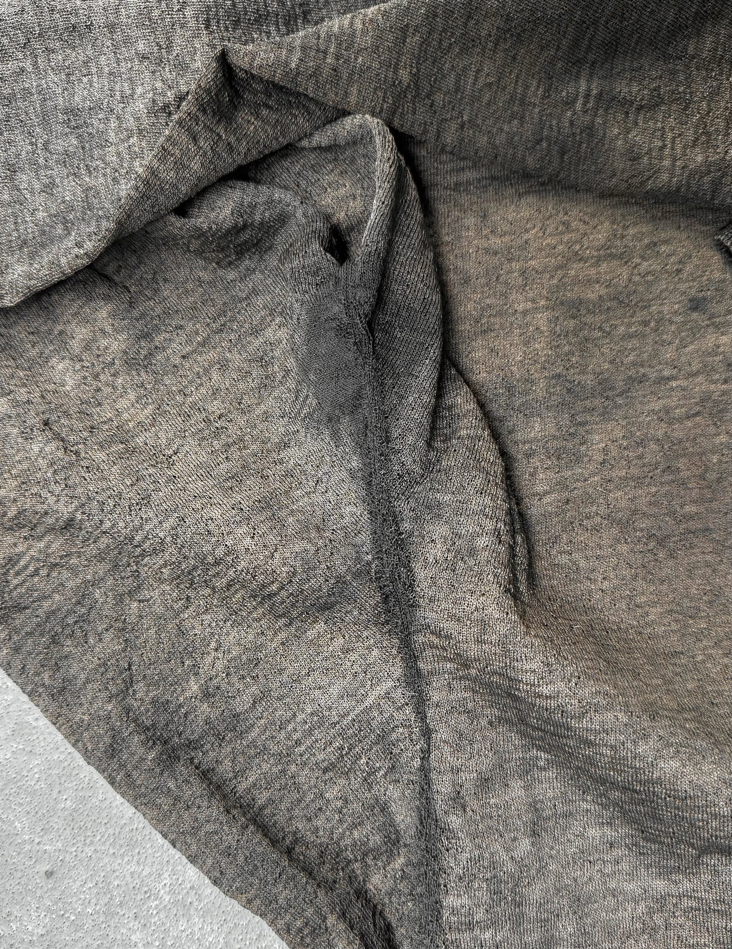 DEEPTI Collection °014-015 ‘K-034 999/925’ Oxidized .999 Silver Open Neck Knit Long-sleeves