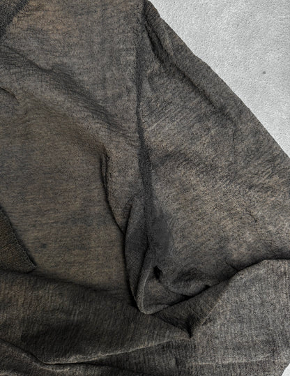 DEEPTI Collection °014-015 ‘K-034 999/925’ Oxidized .999 Silver Open Neck Knit Long-sleeves