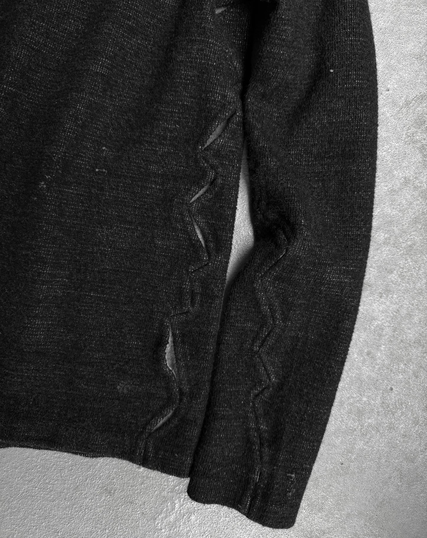 DEEPTI Collection °017-018 "Broken Formality" Crash Seam Reversible Knit Long-sleeves