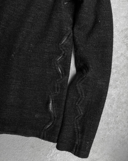 DEEPTI Collection °017-018 "Broken Formality" Crash Seam Reversible Knit Long-sleeves