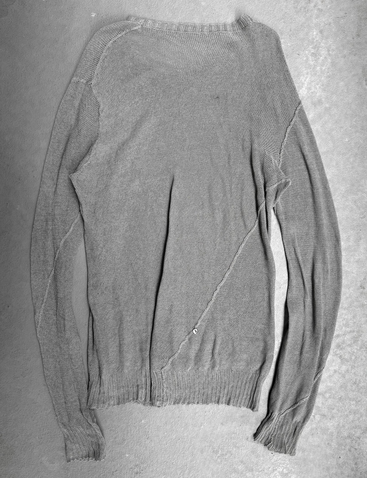 DEEPTI Collection °022-023 'K-164 LUX/33' Reflective Grey Knit Sweater