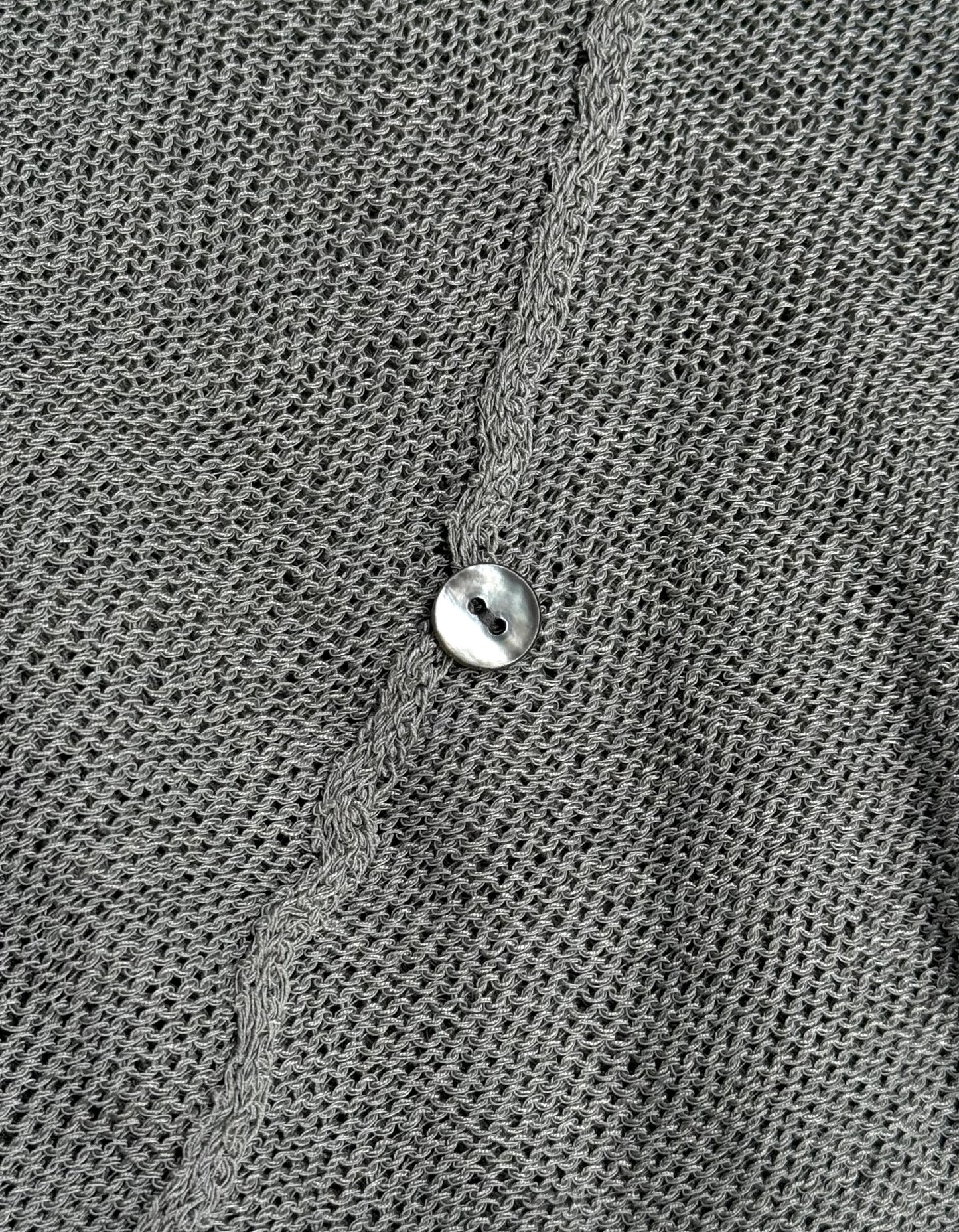 DEEPTI Collection °022-023 'K-164 LUX/33' Reflective Grey Knit Sweater